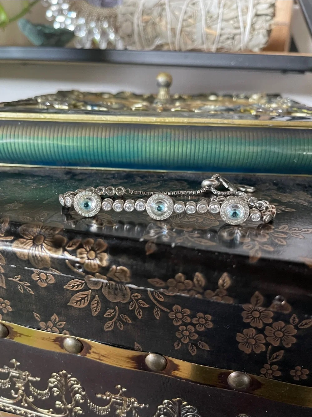 Evil Eye Pavé Crystal Bracelet